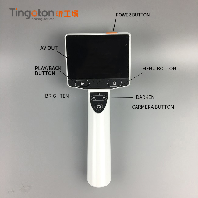 Hearing Protector Riester Digital Endoscope Otoscope HD Video USB Interface Class I Model 900 White 225g