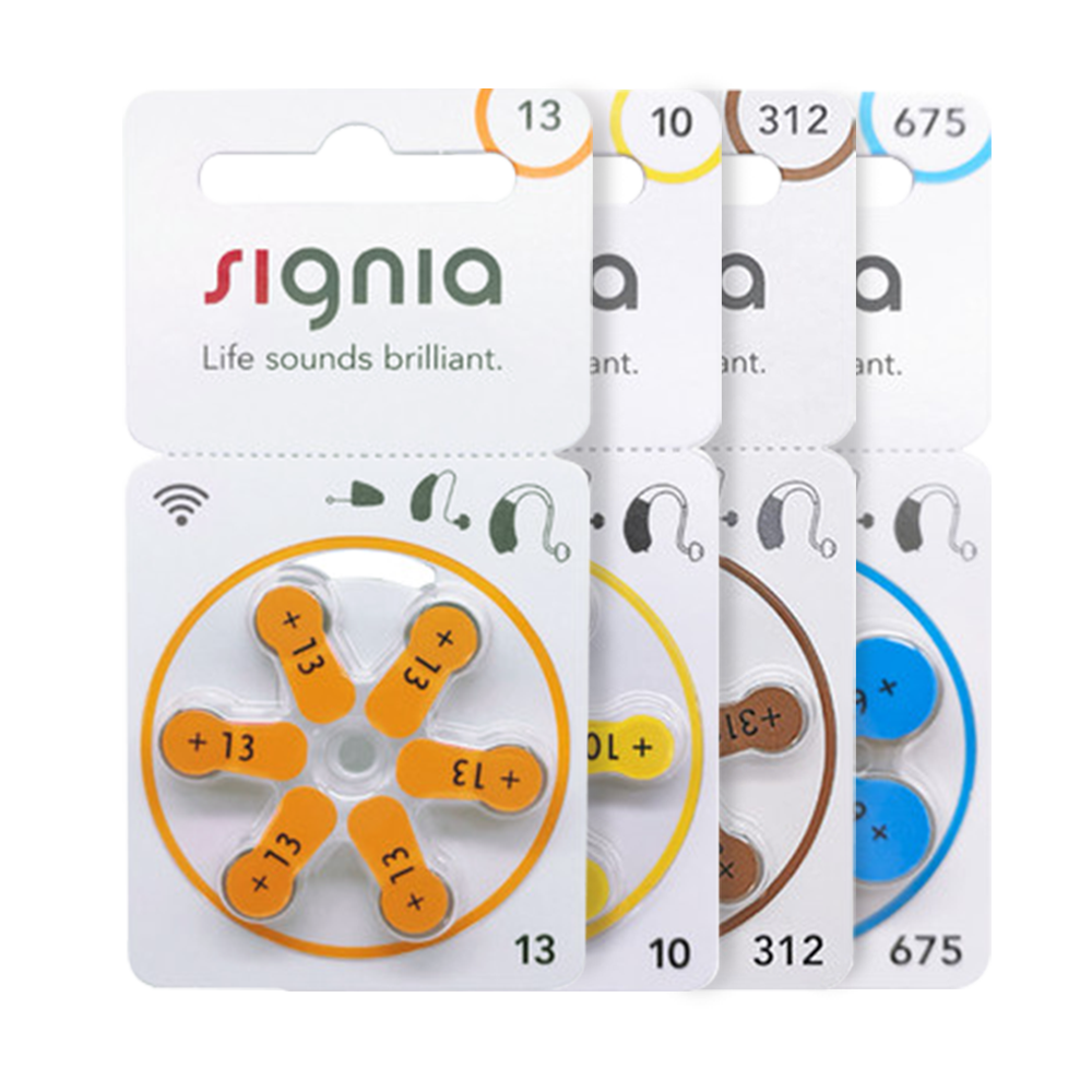 High Quality Signia P10 P13 1.45V Hearing Aid Batteries 60 Cells/Box for Severe Hearing Loss Deaf People