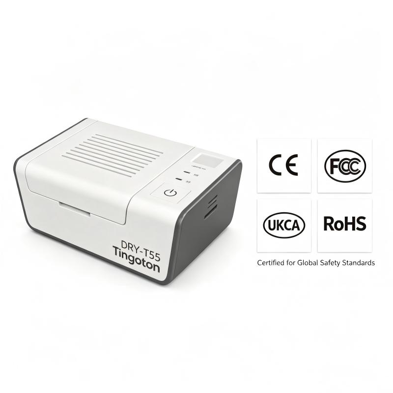 Tingoton Electronic UV Sterilizing ABS Dry Box for Hearing Aids 45 Temperature Control Quick Dry 2H/8H Timer for Earphones