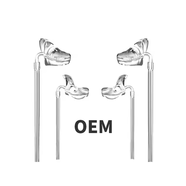 OEM/ODM Quality BTE Hearing Aid Resin Universal Ear Plug Tips with Tubing Connector Premium Ear & Hearing Products