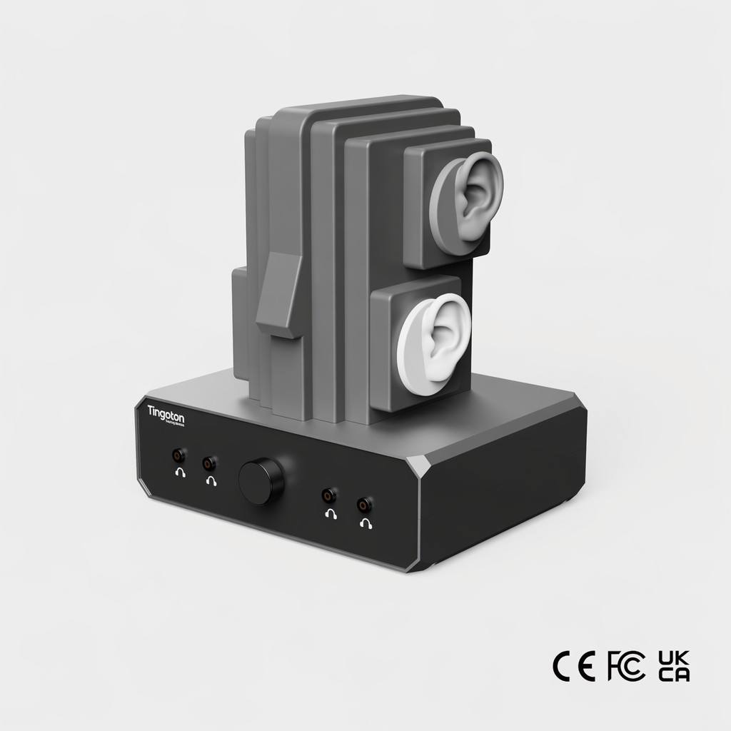 Hearing Aid Effect Demonstration System with ABS Material Universal Voltage Noise-cancelling Plug & Power Adapter