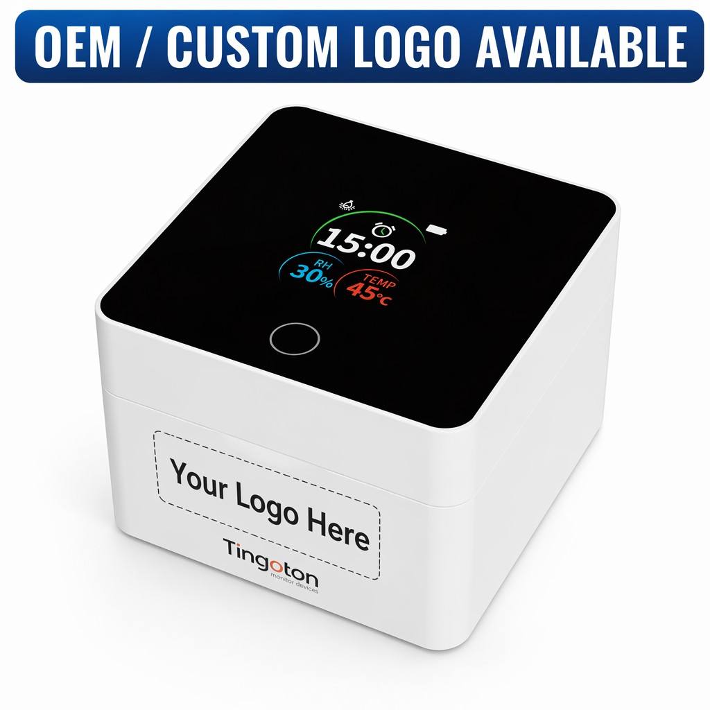 2026 New LED Hearing Aid Sanitizer UV Drying Box Liquid Crystal Display Real-time Status Intelligent Temperature Control (40C)