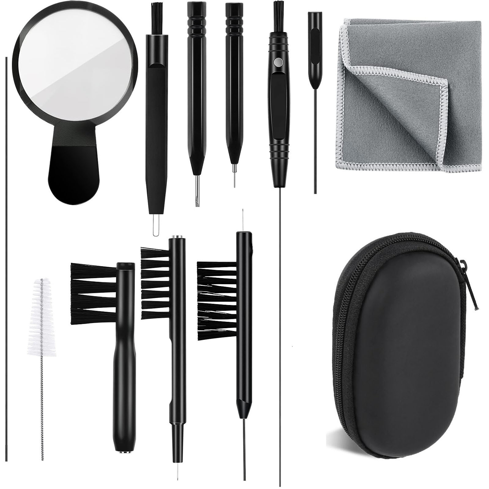2025 New Popular 13pc Multifunctional ABS Hearing Aid Accessories Screen Computer Keyboard Cleaning Tools for Earphone-tingoton