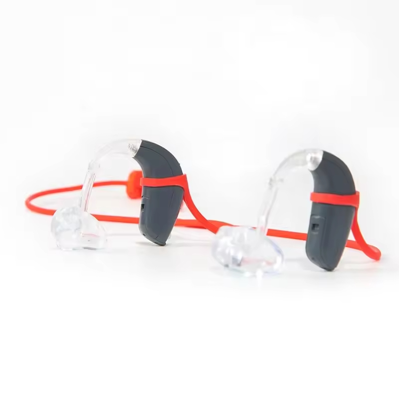 Tingoton Hot Sale Cute BTE Hearing Aid Clip Kids Eco-Friendly Colorful Silicone Rope Accessories Protects Sweat Falling 29cm