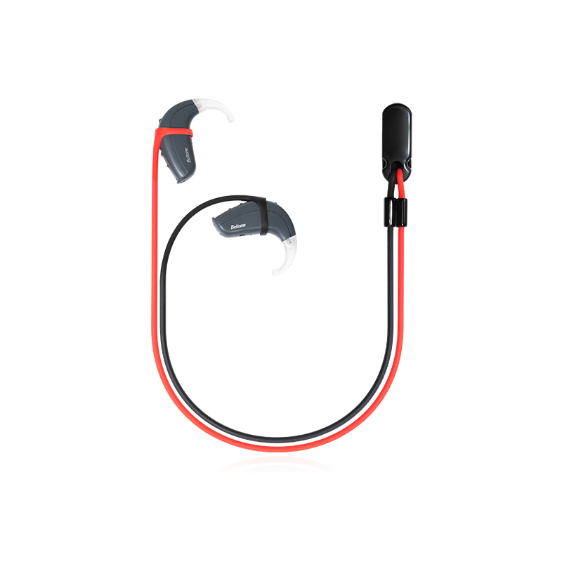 Tingoton Eco-Friendly BTE Hearing Aid Clip for Children Anti-Lost Falling 34.5cm Silicone Rope Lanyard Single/Dual Colorful