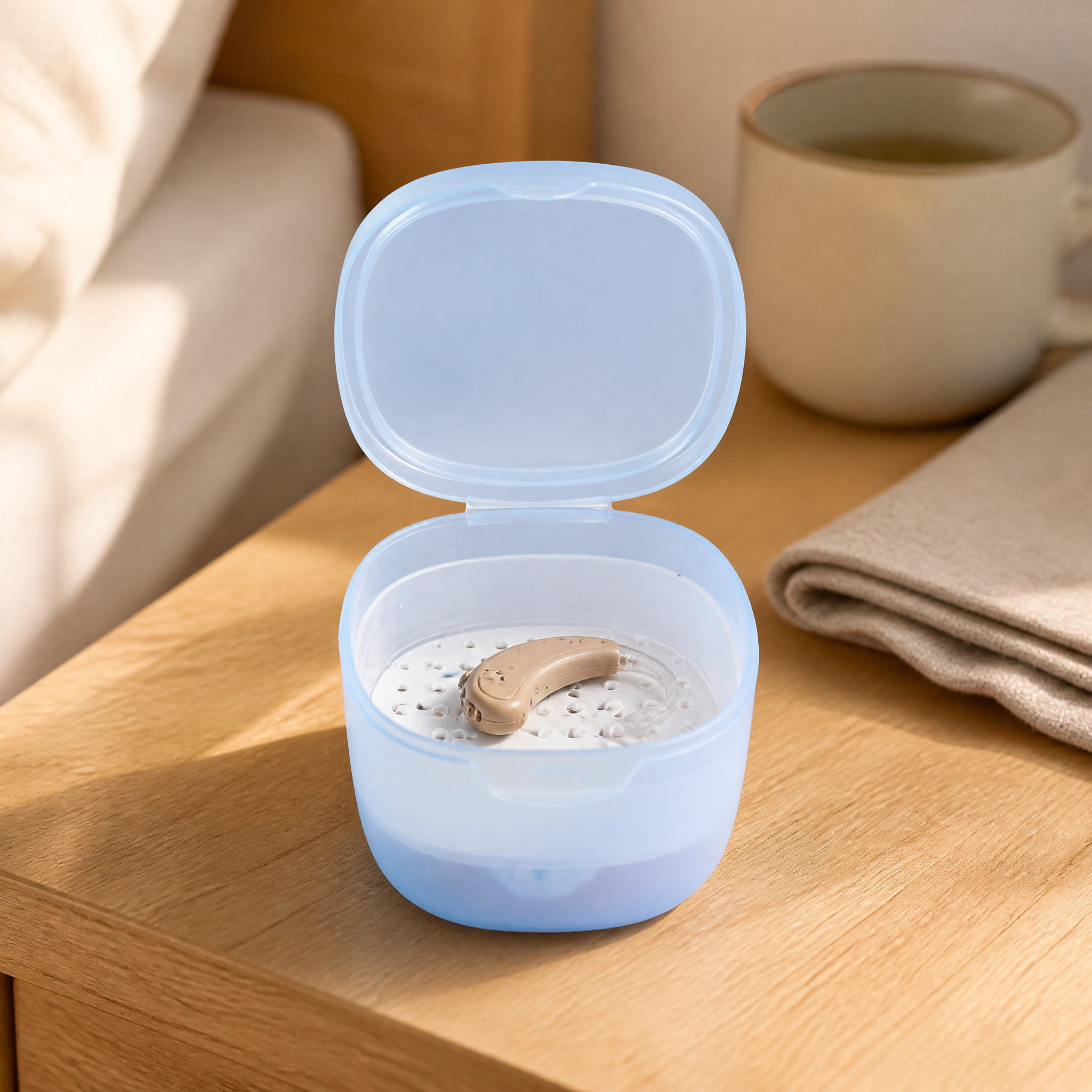 New Hearing Aid Dehumidifier Ear Dryer Accessories Drying Box Jar with Drying Capsule for Hearing Aid Drying