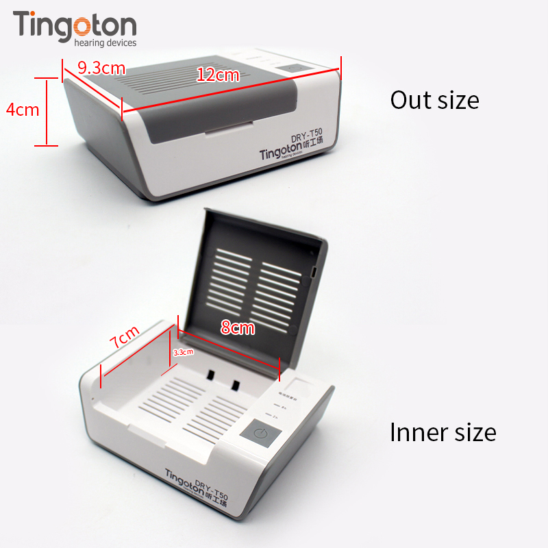Tingoton Electric Dryer Efficiently Removes Sweat and Moisture Dry Box for Cleaning Hearing Aids