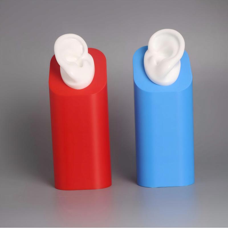 High Quality Eco-Friendly Silicone Hearing Aid Display Stand Custom Logo for Hearing Aids IEM Jewelry Exhibition Demonstration