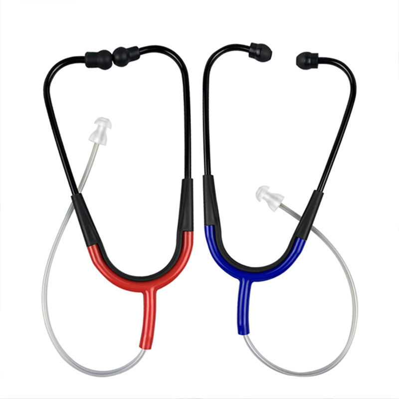Medical Dual Head PC + Silicone Eco-Friendly Stethoscope Listening Tube 58g Lightweight for Function for Doctors Dispensers