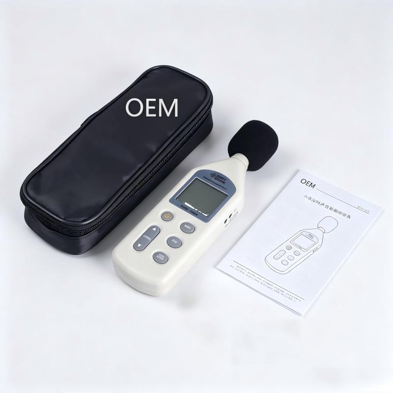 Professional Plastic Sound Pressure Decibel Audio Sound Level Meter with Data Logger and Noise Tester