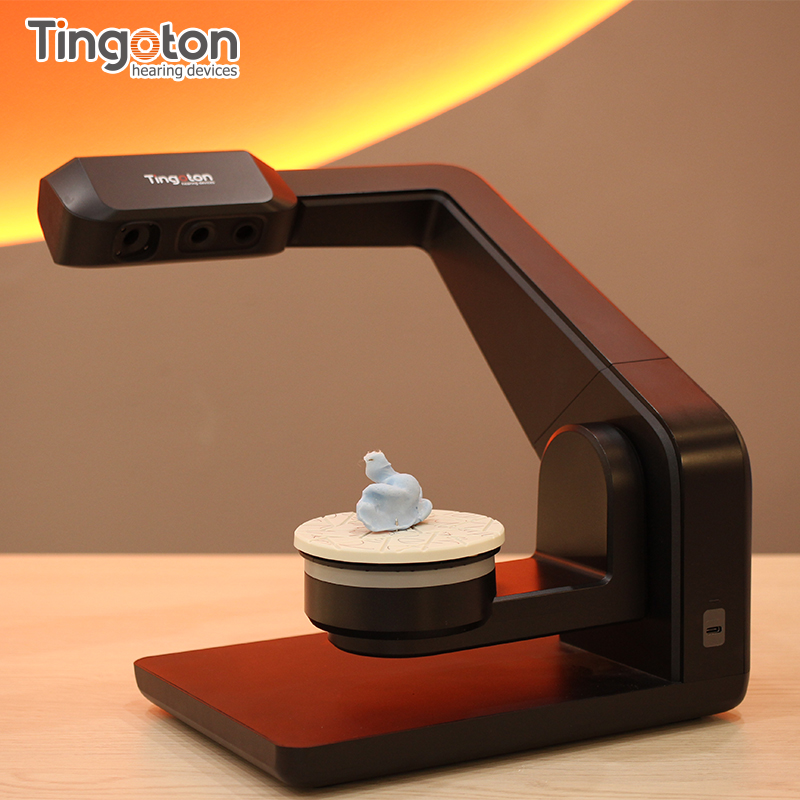 Tingoton Fast 360° Automated Ear Impression Scanner with LED Light 45s Scan & STL Export-Consumer Electronics