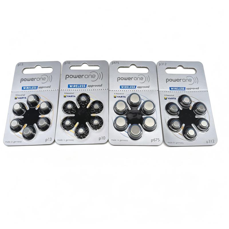Durable China Powerone 1.45v A13 A312 Zinc Air Button Cell Hearing Aid Battery 60 Cells/Box