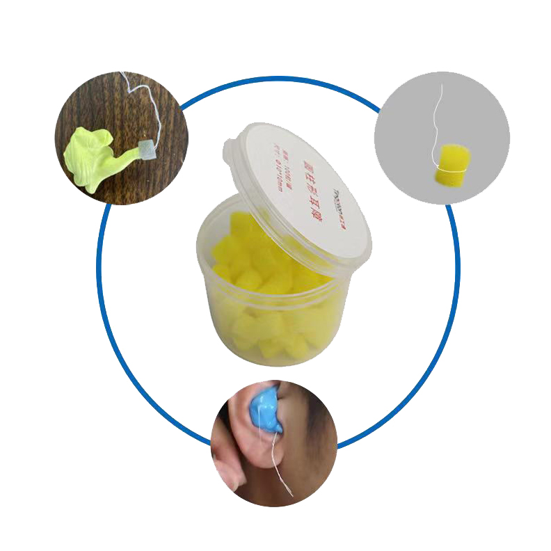 Professional Cylindrical Soft Safety Quick Dry Earplugs (10x10mm) OEM Logo High Quality Earmold Fitting Material 100PCS/Case