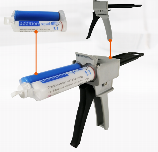 Tingoton Ear Impression Syringe Model 3005 Silver & Black Class I Instrument 1:1 Injection & Puncture Disinfecting Type None