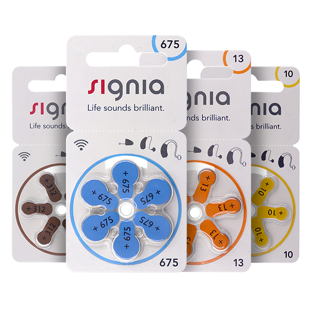 Factory Direct Wholesale 1.45v Signia Button Cell Zinc Air Battery Premium