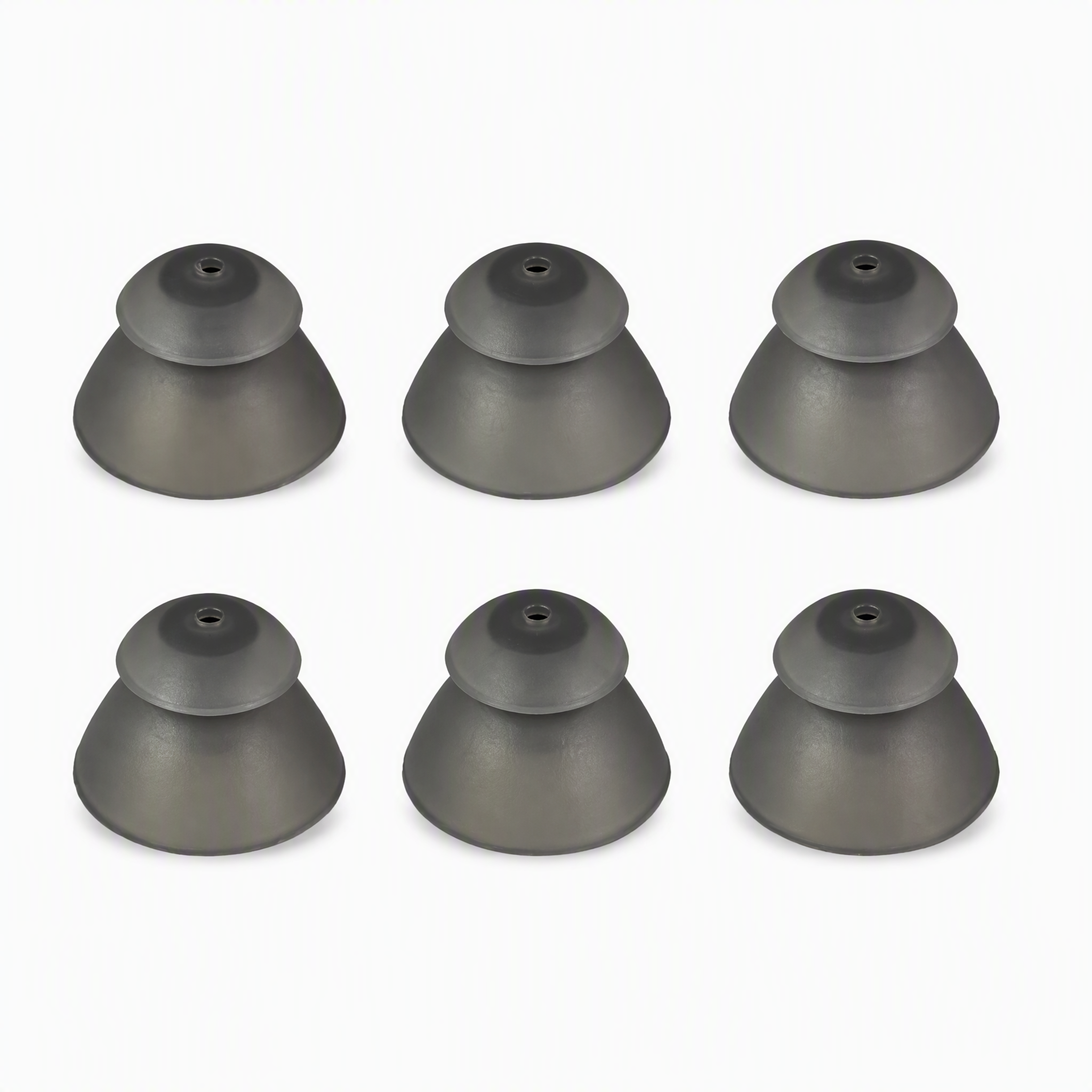 Hearing Aid Accessories Double Layer Single Hole Semi-Open Medical-grade Silicone Earplug RIC Machine Receiver Ear Mold Head