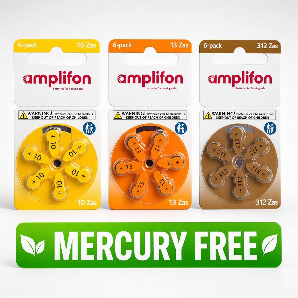 Wholesale Customization of Patented Mercury Free Hearing Aids Battery Accessories Amplifon Battery with Boxes