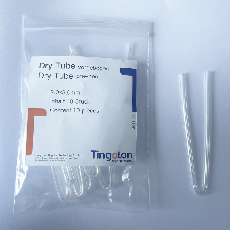 Tingoton Waterproof PVC U-Shaped Sound Guide Tube Hearing Aids Transparent Quick Dry 2*3mm Diameter Dry Prebent Replaceable product detail