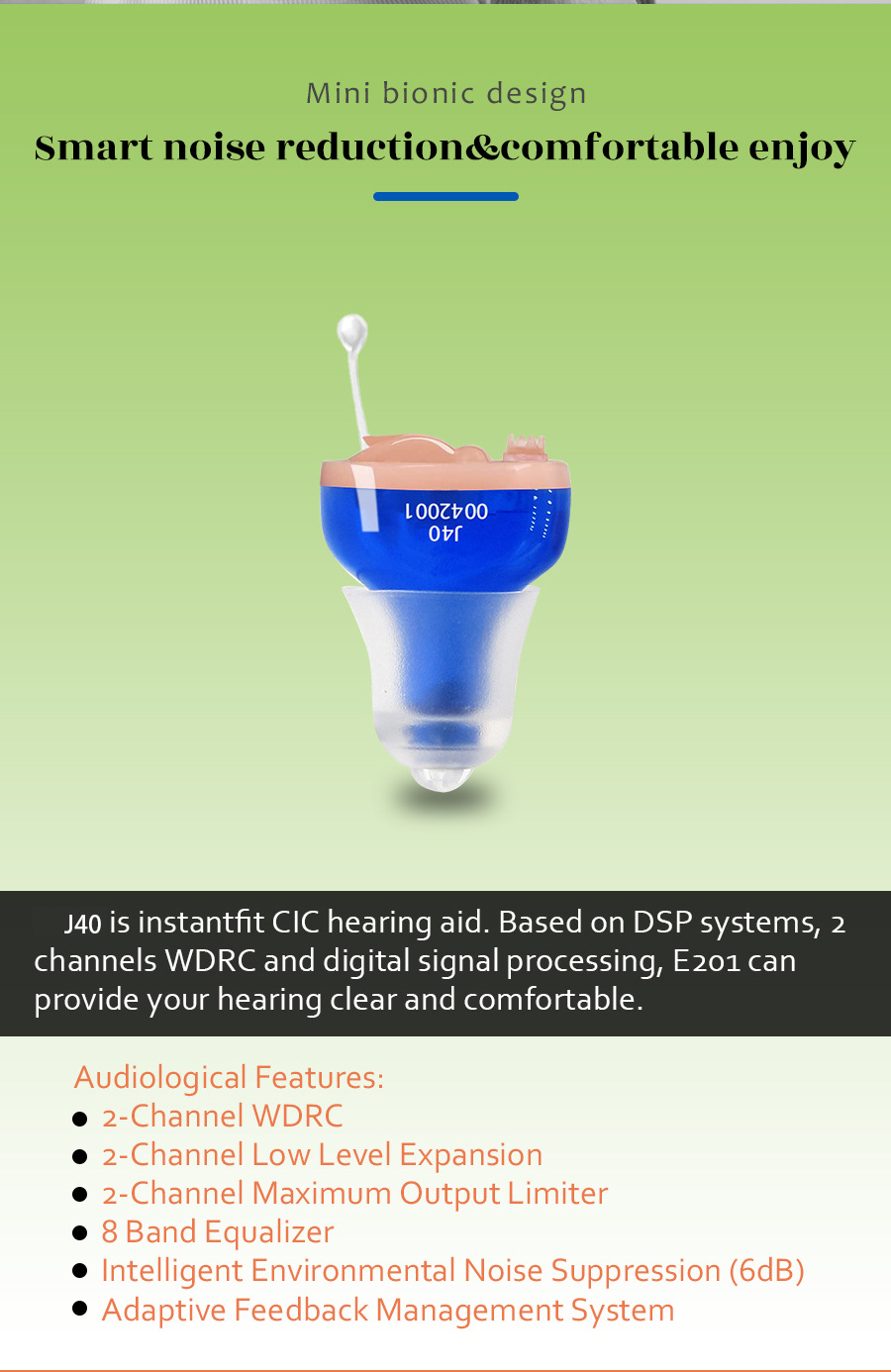 Cheap Mini Powerful Digital Cic Hearing Aid Invisible Hearing Device for Severe Hearing Loss product detail
