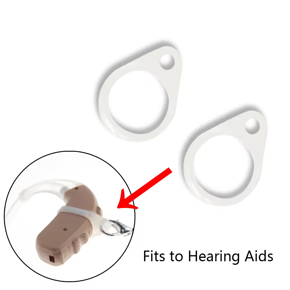 Tingoton Hearing Aid Anti-lost Elastic Loops Silicone for for BTE RIC Hearing Aid Waterproof Eco-Friendly Sizes product detail