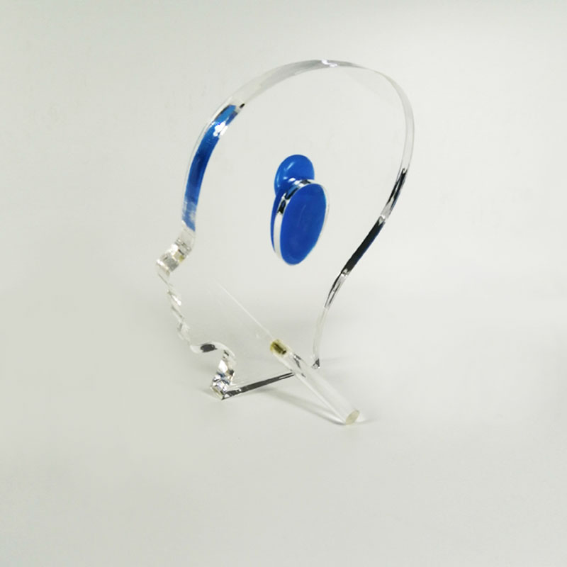 TINGOTON Acrylic Transparent High Quality Head Display Board Ear Mold Display Showing Stand 155x195x15mm product detail