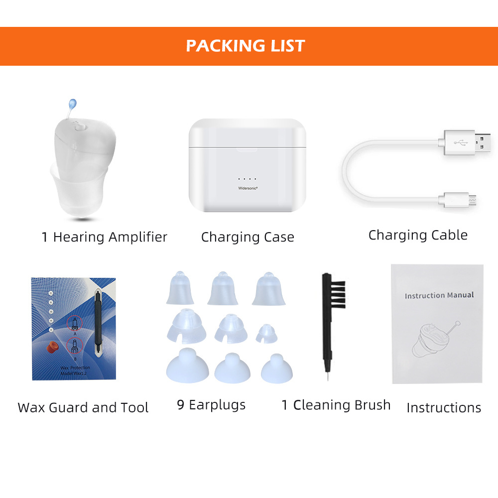 Best Pro Rechargeable for  Digital Amplifier Hearing Aid with Noise Canceling Feature product detail