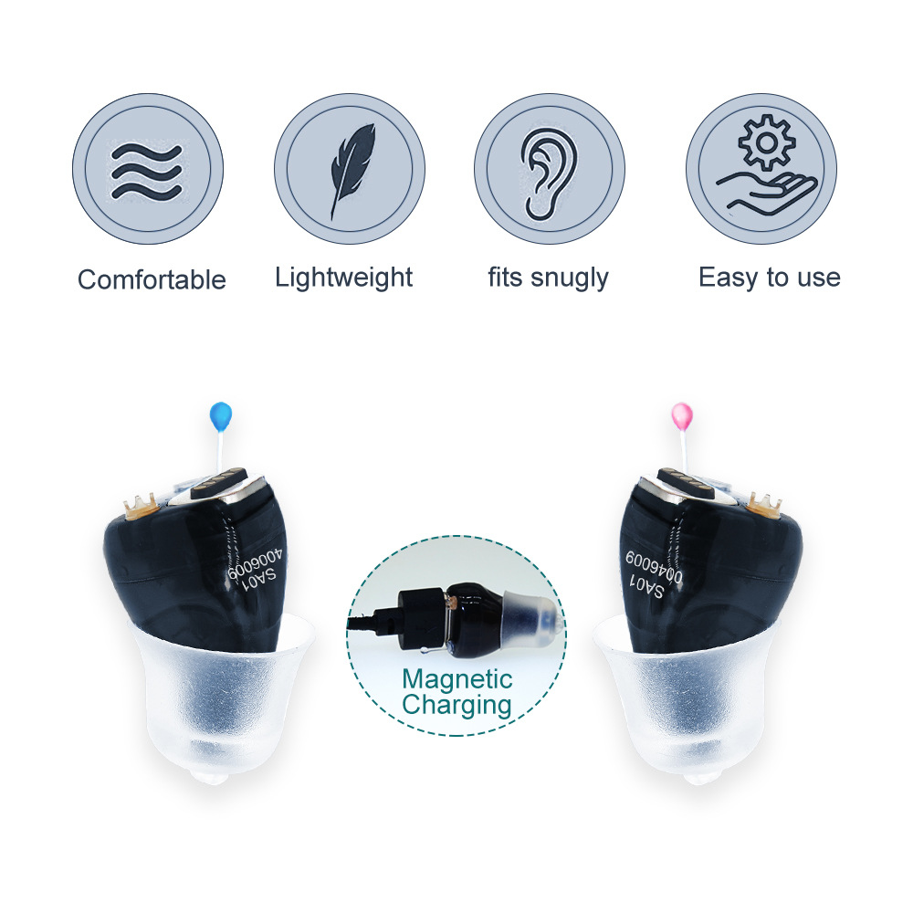 2025 New TINGOTON GLS-SA01 ITE High Quality Lightweight Comfortable Mini Invisible Rechargeable 26h Working Time Digital Hearing product detail