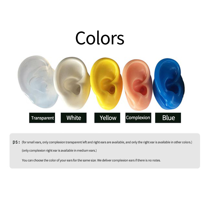 TINGOTON Acrylic Transparent High Quality Head Display Board Ear Mold Display Showing Stand 155x195x15mm product detail