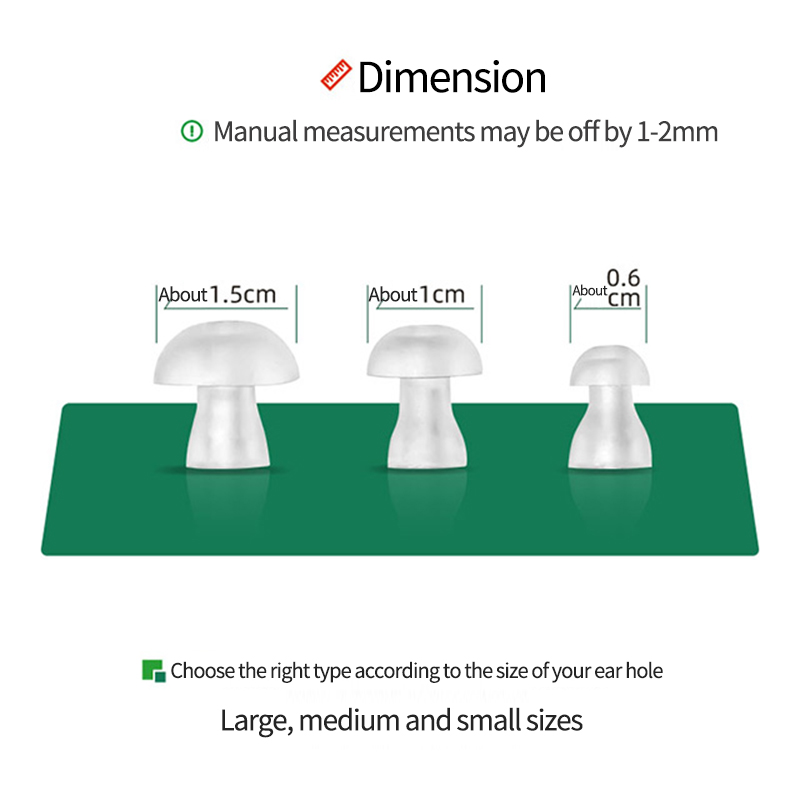 Direct Factory Sale Breathable Sound Tubes Hearing Aids with PVC Dome Transparent Ear Tips Sizes S/M/L BTE Compatible product detail