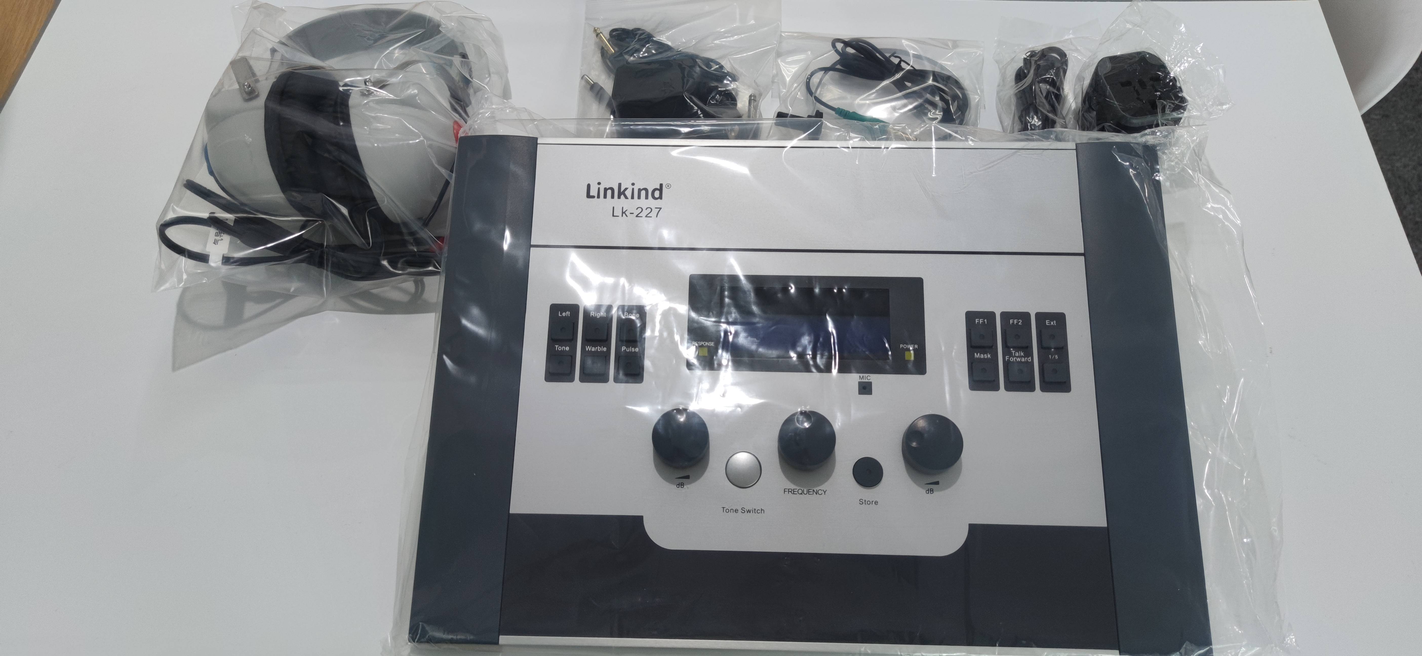 LK227 Tympanometer Electronic Medical Audiometer DC15V Blue Air Conduction Bone Conduction Free Sound Field Testing Masking product detail