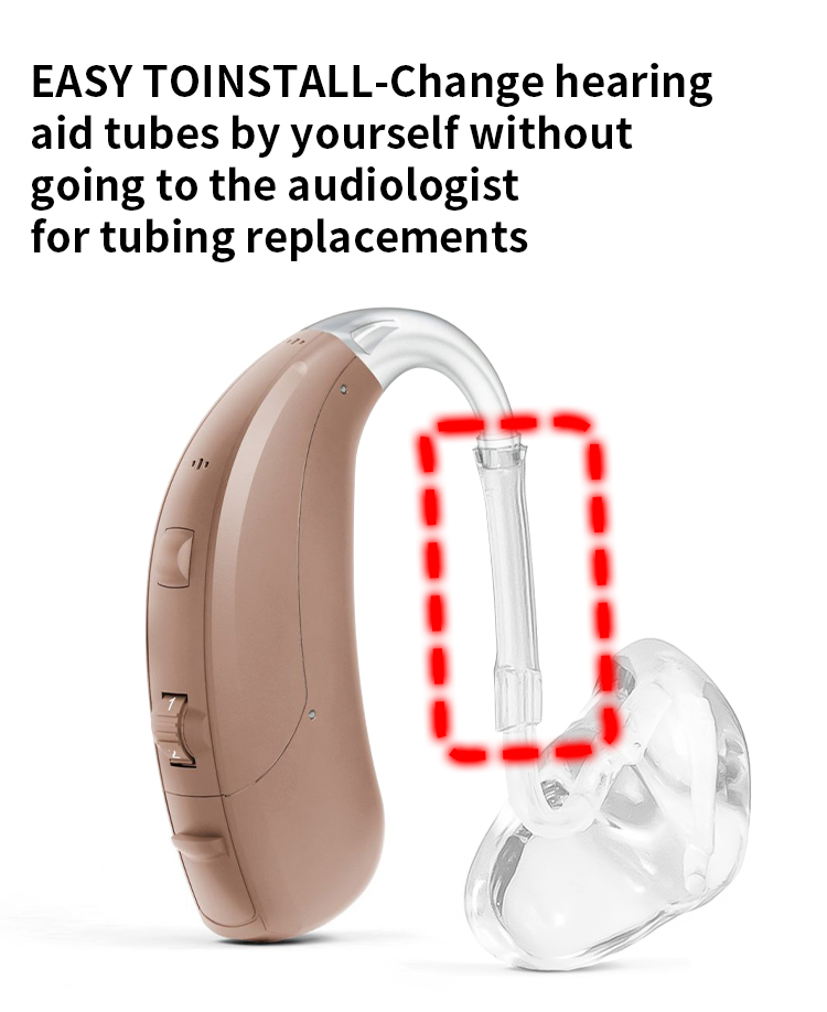 High Quality PVC BTE Hearing Aid Voice Tube Standard Waterproof Sound Tube product detail