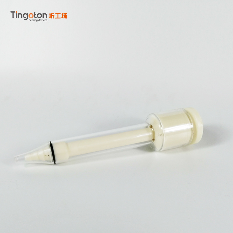 Hot Sale High Eco-friendly PC Material 3.5mm Diameter Reusable Ear Mold Impression Taking Syringe Customized Hearing Aid Ear product detail