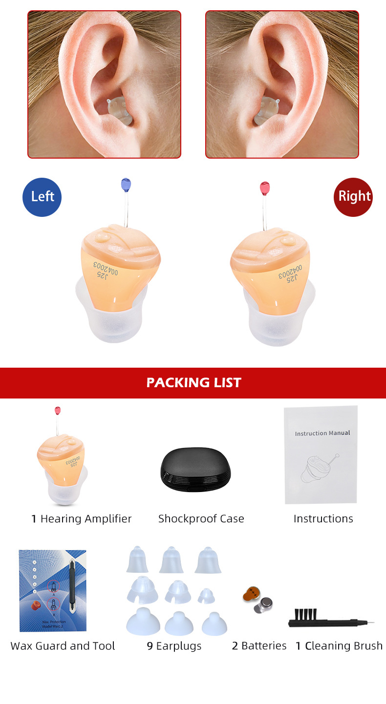Wireless Hearing Device Deafness Sound Aid Hearing Aid Kinds China for Seniors product detail