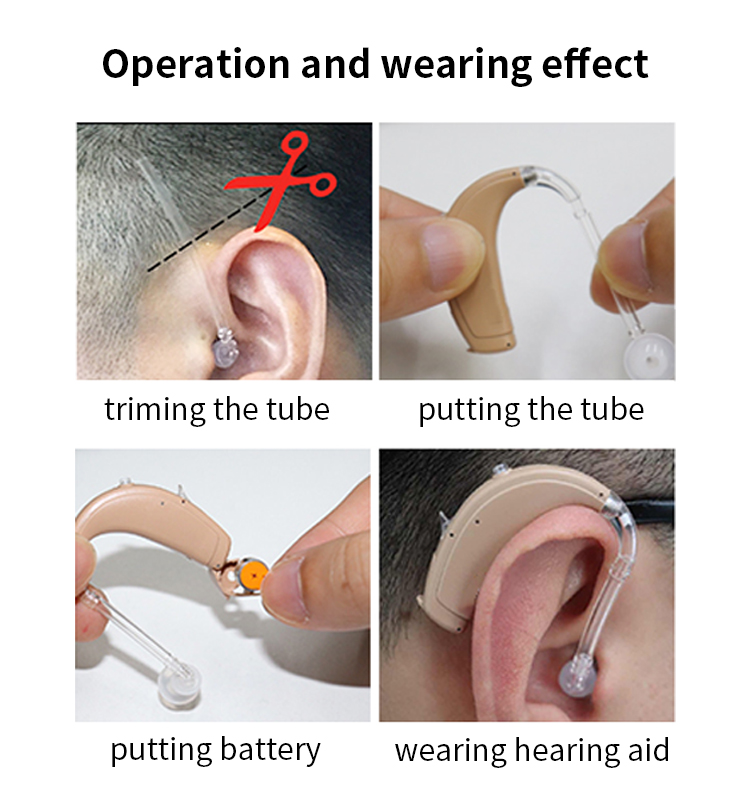 High Quality PVC BTE Hearing Aid Voice Tube Standard Waterproof Sound Tube product detail