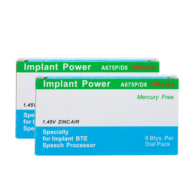 2026 New Long Service Time Button Cell Zinc Air 1.45V A675P Silver Hearing Aid & Headphone Batteries 60/Box 2-Year Warranty product detail