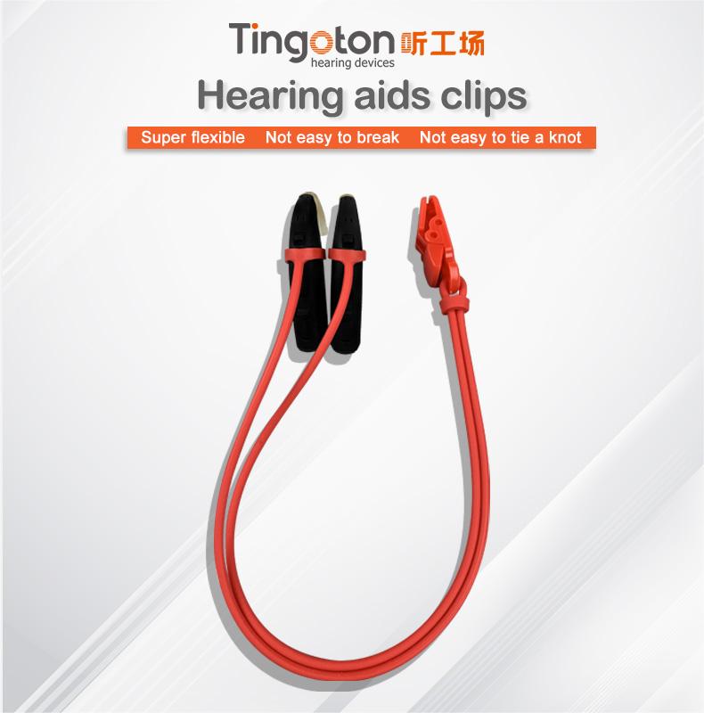 Portable Anti-Drop Clip for Single and Double Ear Hearing Aids Cleanable and Usable with All Kinds Headphone Accessories product detail