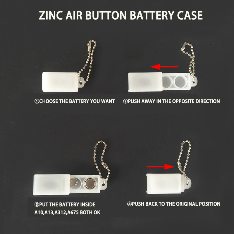 Tingoton Portable Small Plastic Battery Case Holder Box Each One Can Hold Two Batteries for Ear & Hearing Products product detail