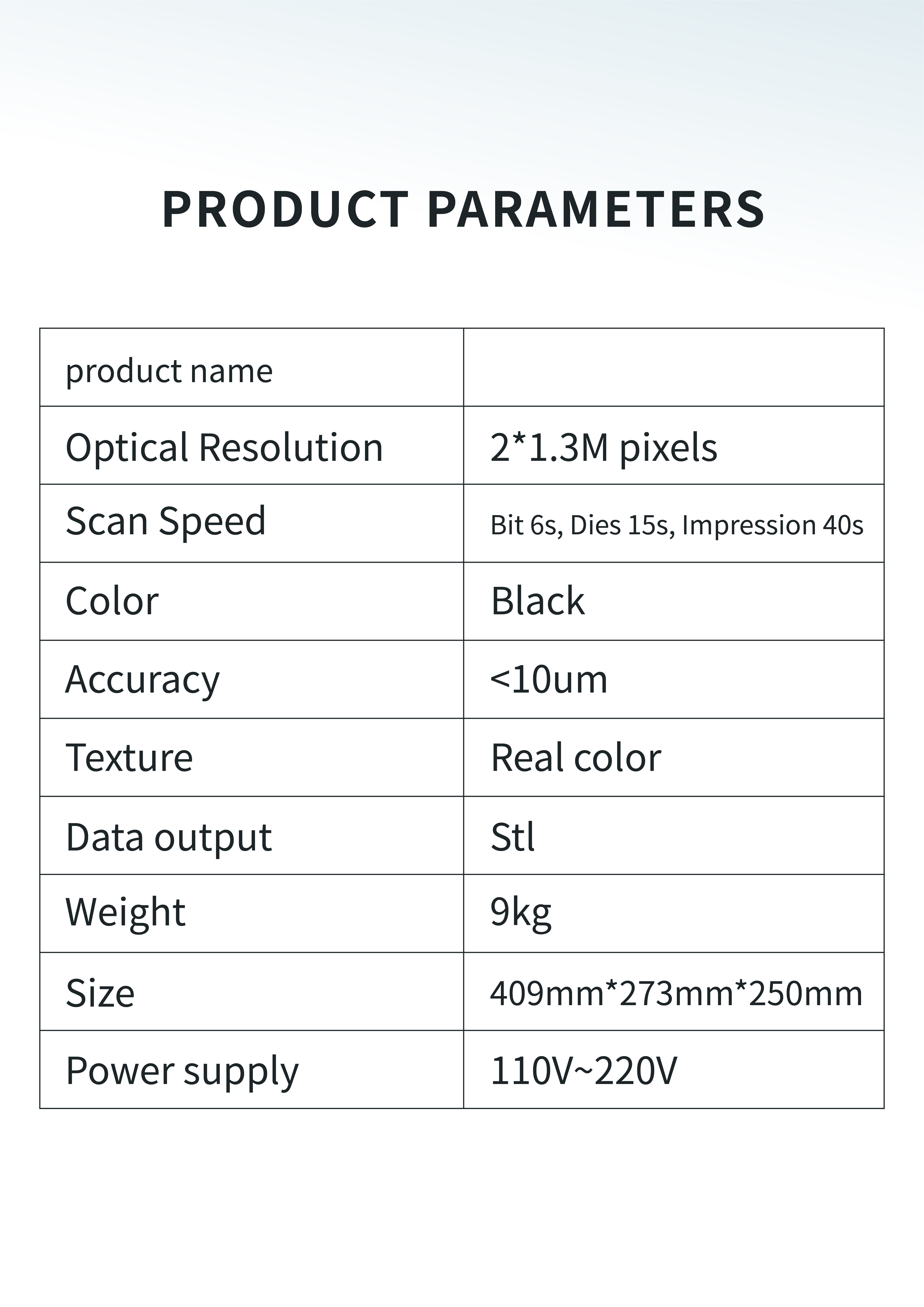 High Quality 3D Scanner and Aligner Printer Electric CAD CAM with USB Interface Resin Plastic Metal Material in Stock product detail