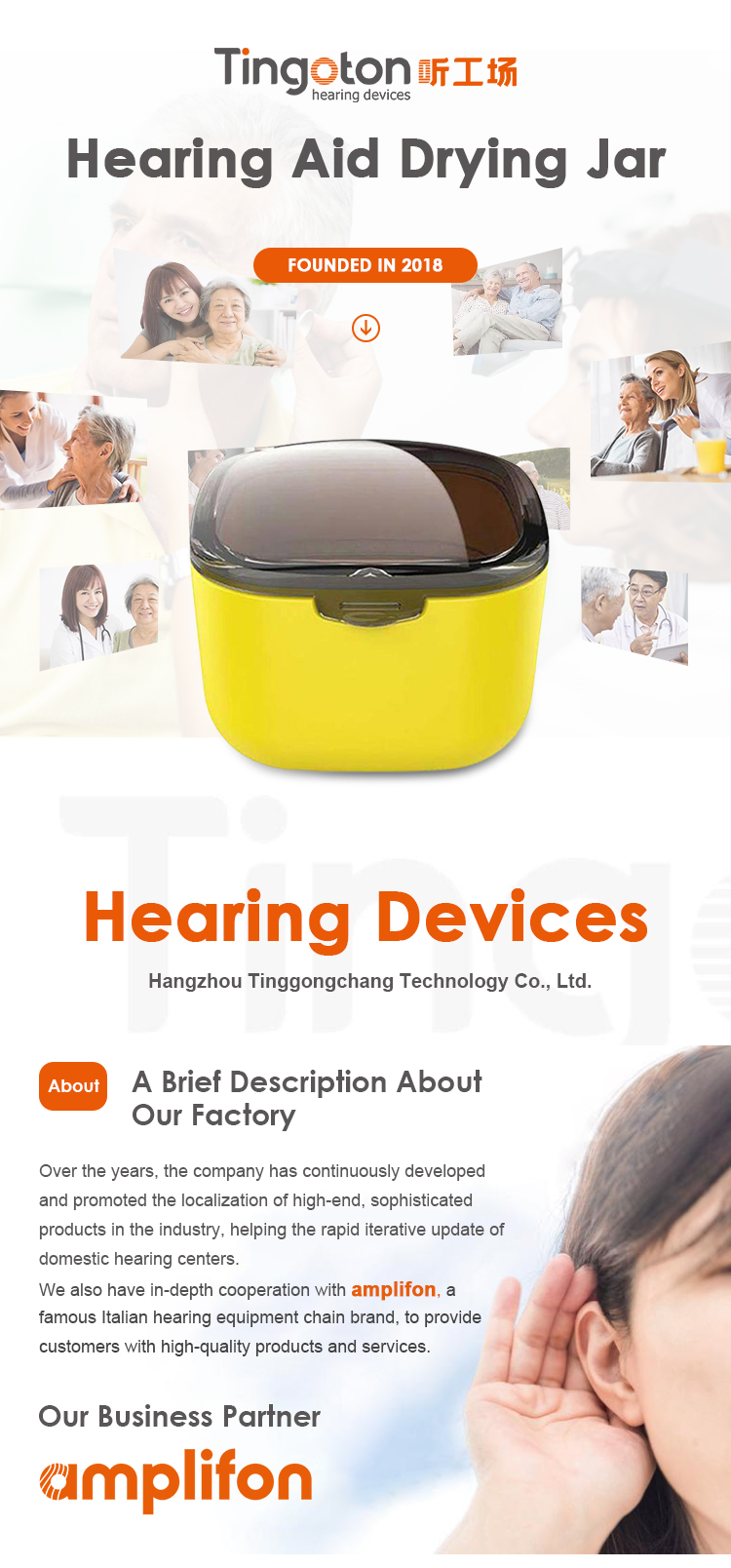 High Quality 68*68*53mm PC+Silicone Hearing Aid Drying Jar Box Capsule Tablet Cup Beaker Ear & Hearing Product product detail