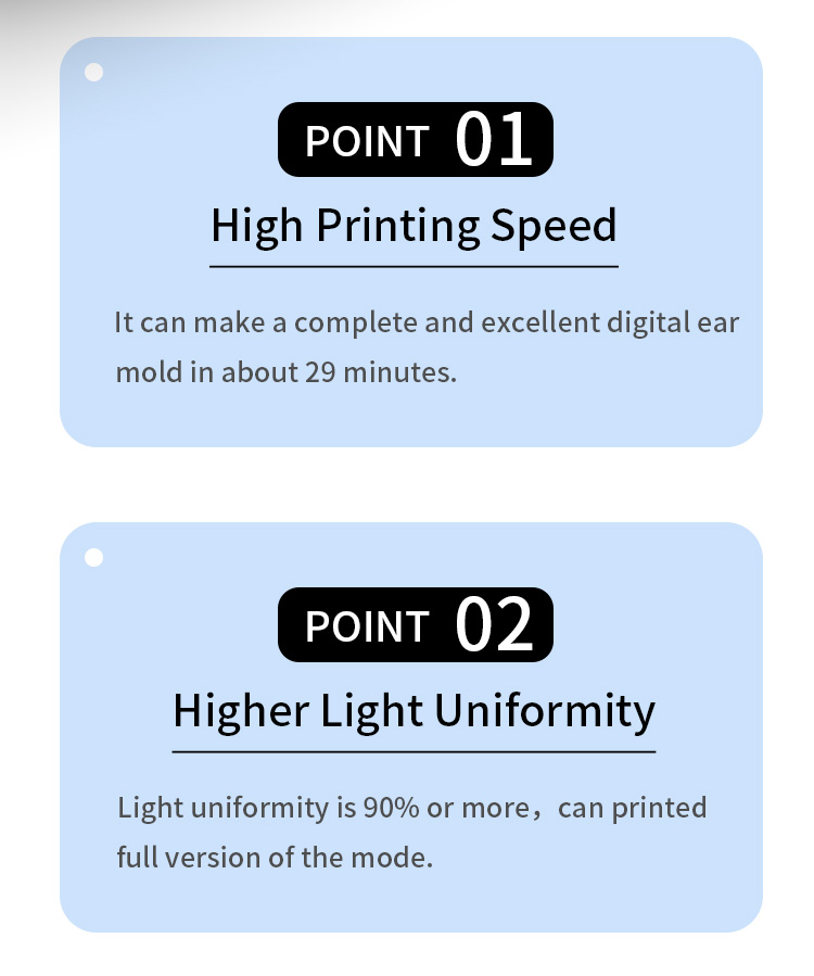 2025 New Tingoton TP1 3D Resin Printer STL Light Curing 60mm/h Desktop for Hearing Aids product detail