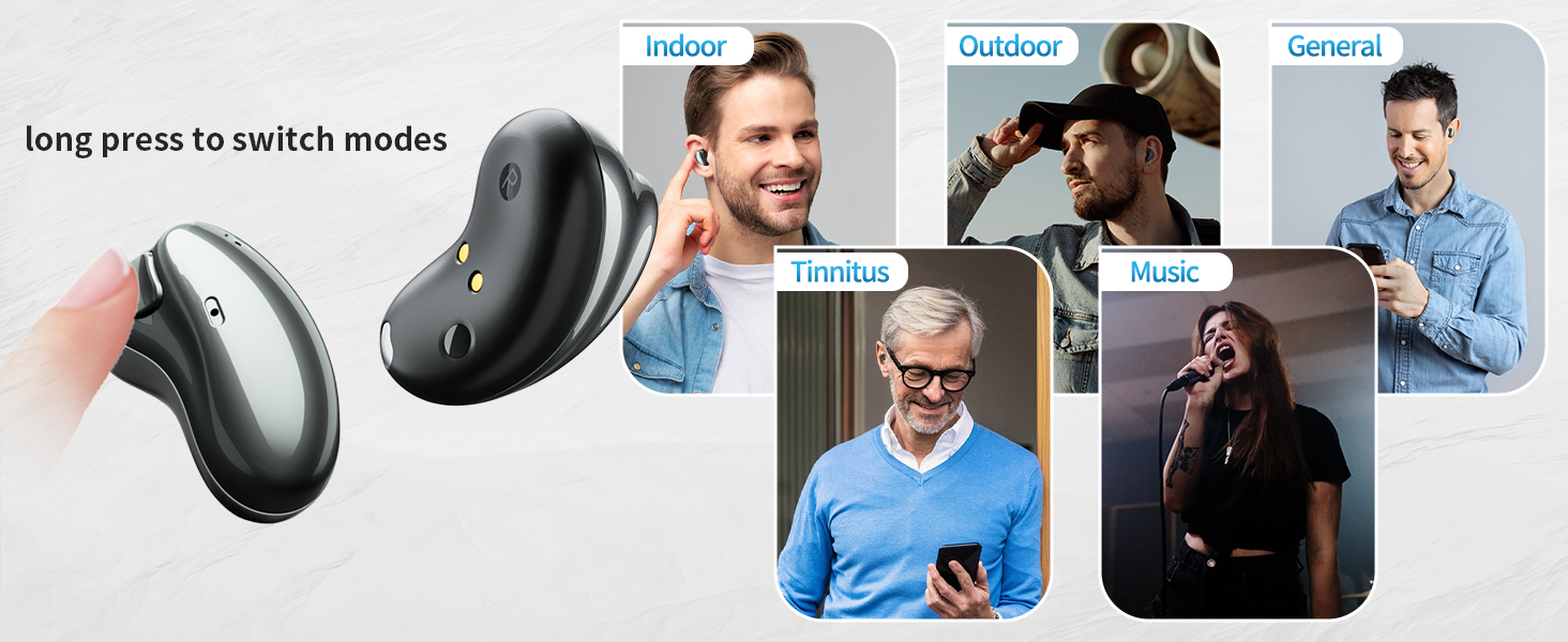 OEM Customizable for Bluetooth Rechargeable Mini Invisible Hearing Aids for Seniors BTE Noise Reduction 16 Channels Blue-Tooth product detail