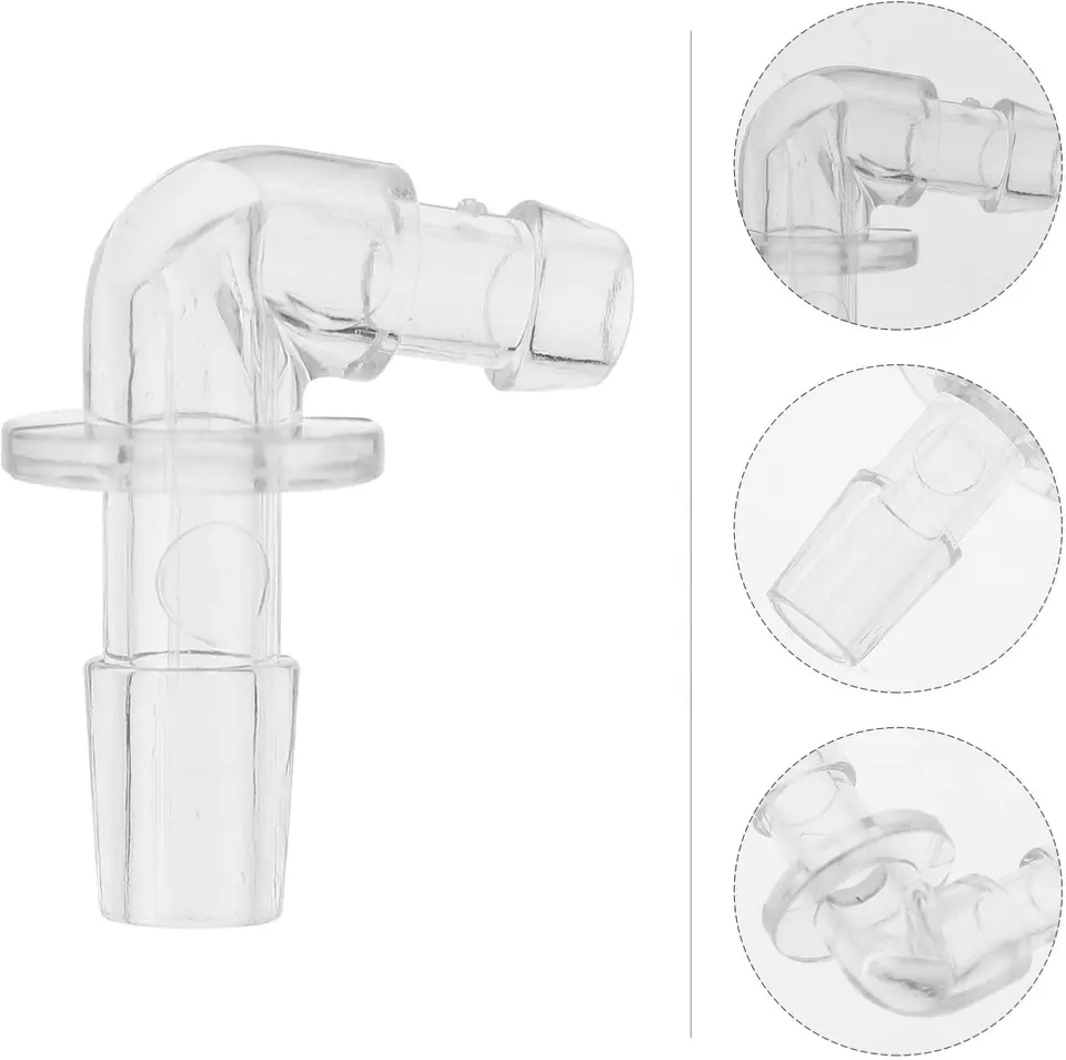 BTE Set Hearing Aids Accessories Corner Adapter Connection Sound Tubing EarTip PVC Transparent Eco-Friendly product detail
