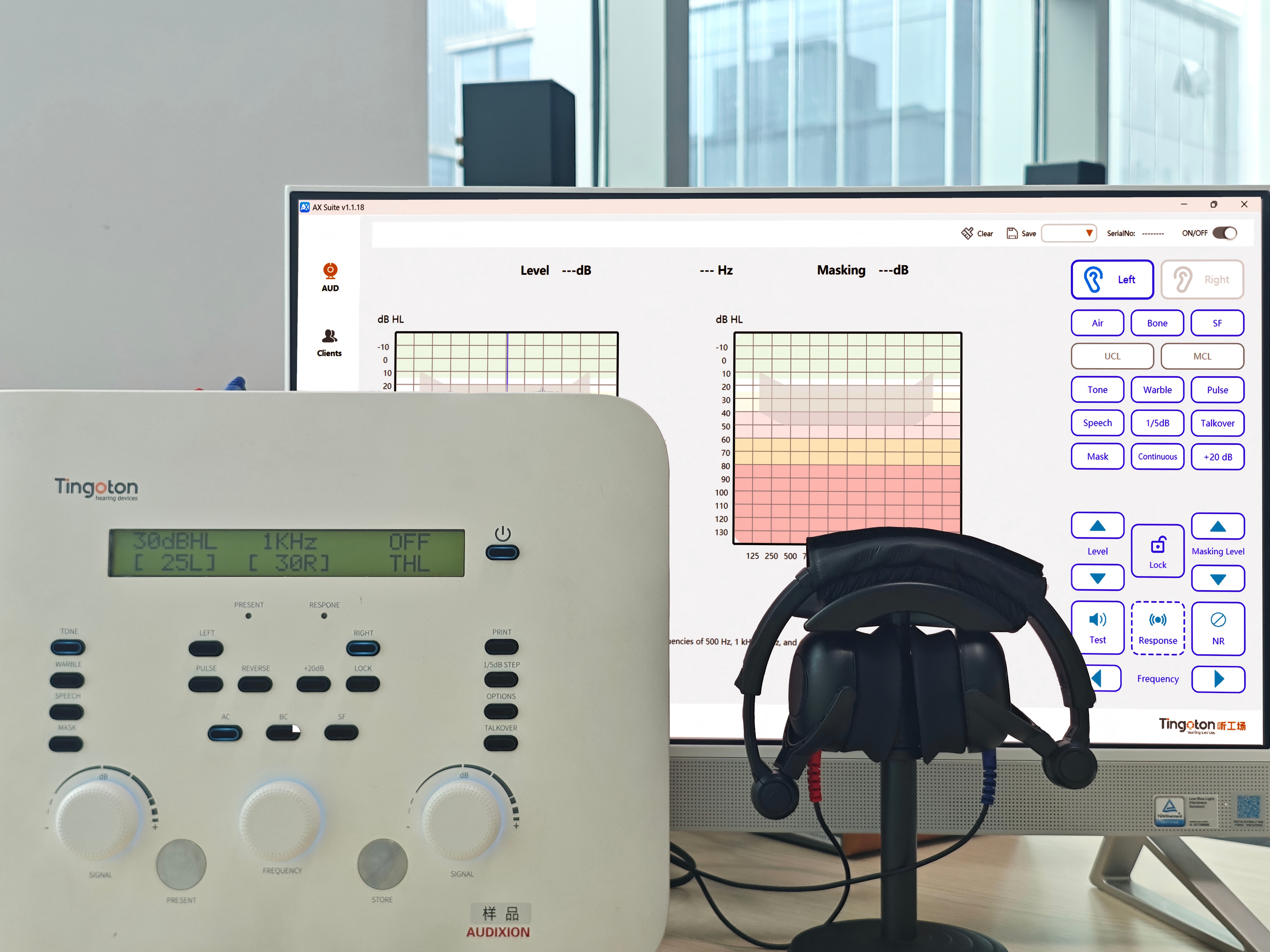 Tingoton Dual Channel Clinical Diagnostic Hearing Tester with Pure Tone & Speech Audiometry Audiometer product detail