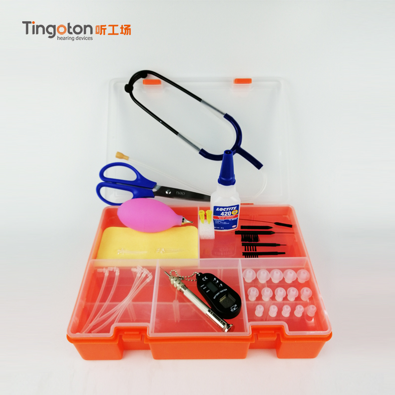 China Hearing Aids Tool Box Audiologist Necessary Include Stethoscope air Blower Ear Hearing product detail
