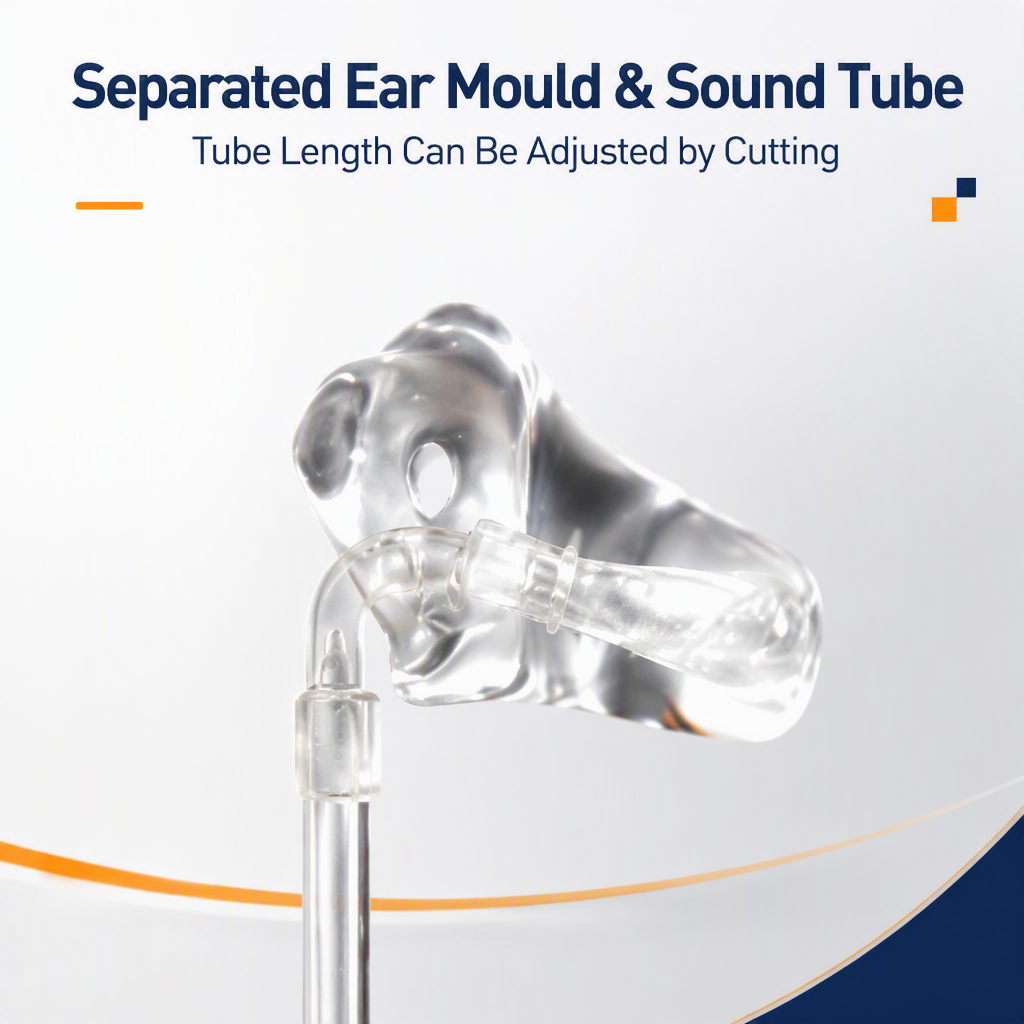 ITE ITC CIC Resin Material Universal Hard Ear Mould Pipe Fitting with Ears for Ear & Hearing Products product detail