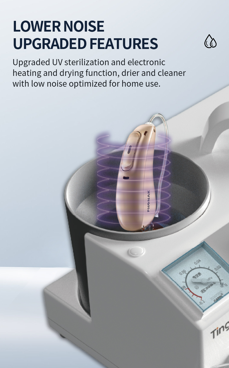 Tingoton Healthcare Supply Dryer Pump Vacuum Cleaner for Drying and Cleaning Hearing Aids Extends Hearing Aid Life product detail