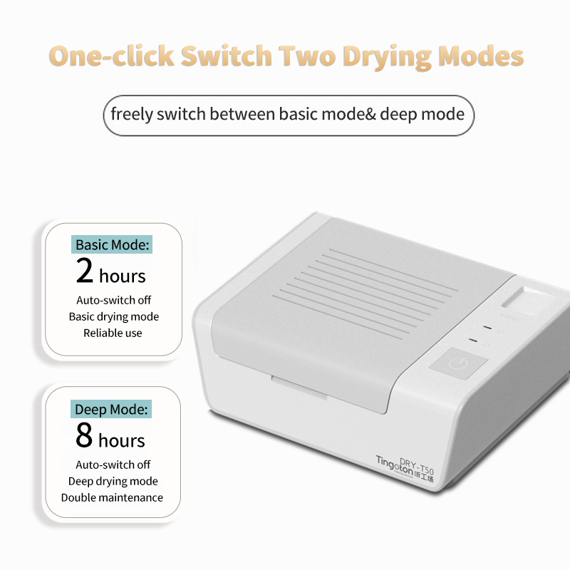 OEM/ODM Household UV-C Light Sanitizer Dryer Dehumidifier Dry Box Storage Case for Airpods Ear Amplifiers and Hearing Aids product detail